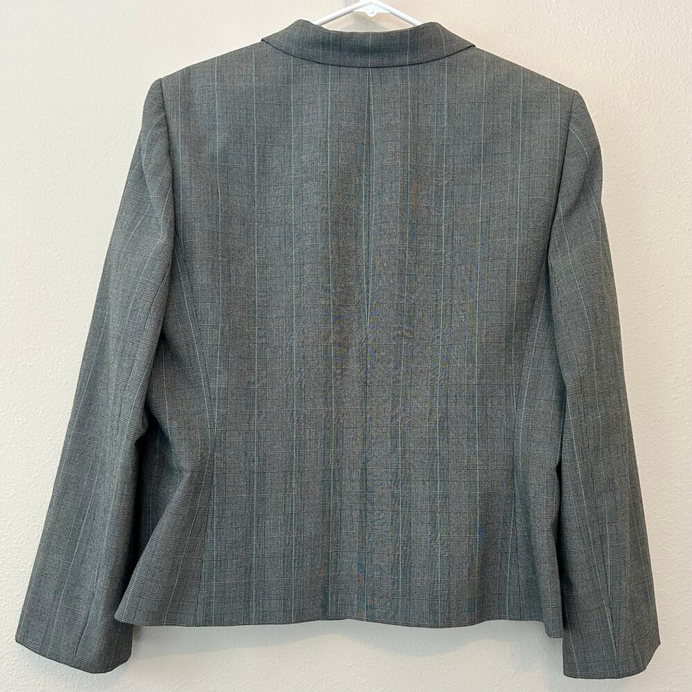 New Tahari Arthur S. Levine Gray Plaid Blazer plus 18 tailored Career Jacket - Picture 7 of 12